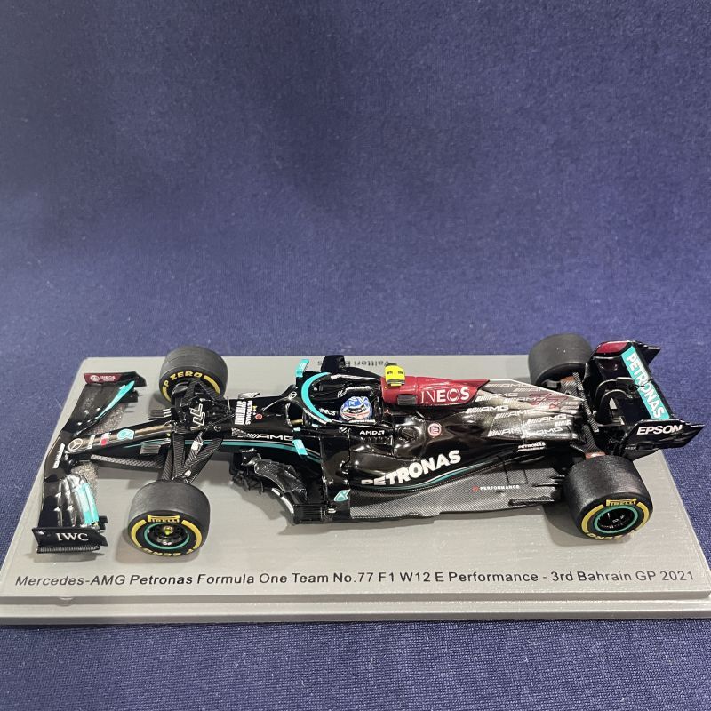 画像1: 新品正規入荷品●SPARK1/43 MERCEDES F1 W12 3rd BAHRAIN GP 2021 (V.ボッタス) #77