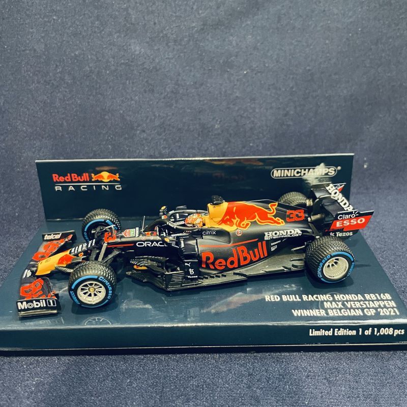 画像1: 新品正規入荷品●PMA1/43 RED BULL HONDA RB16B WINNER BELGIAN GP 2021 (M.フェルスタッペン）#1