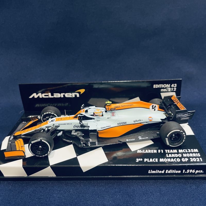 画像1: セカンドハンド品●PMA1/43 McLAREN MCL35M 3rd PLACE MONACO GP 2021 (L.ノリス）#4