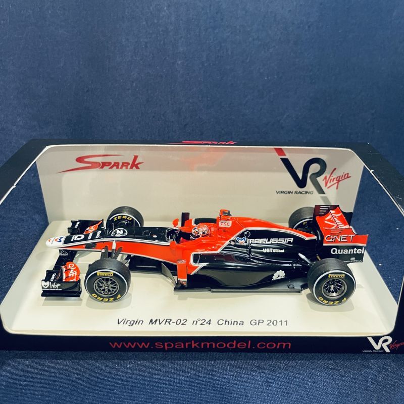 画像1: セカンドハンド品●SPARK1/43 VIRGIN MVR-02 CHINESE GP 2011 (T.グロック）#24