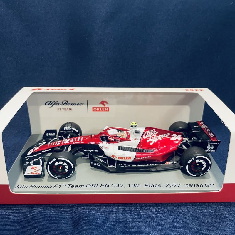 画像1: 新品正規入荷品●SPARK1/43 ALFA ROMEO C42 10th PLACE ITALIAN GP 2022 周冠宇（ジョウ・グアンユー）#24