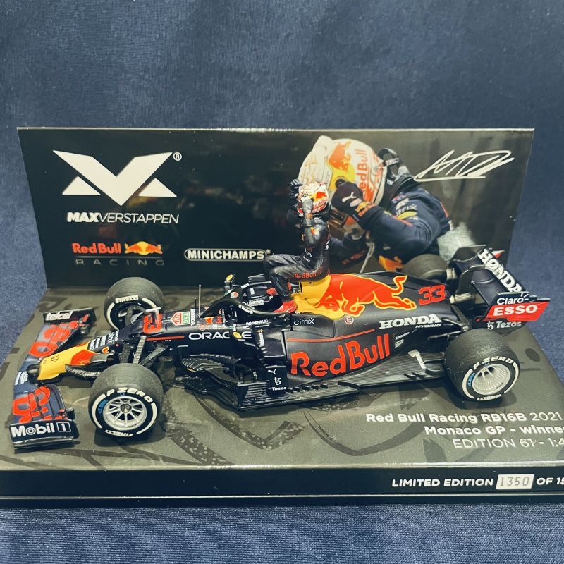 画像1: セカンドハンド品●MVショップ限定●PMA1/43 RED BULL RB16B WINNER MONACO GP 2021 (M.フェルスタッペン）#33