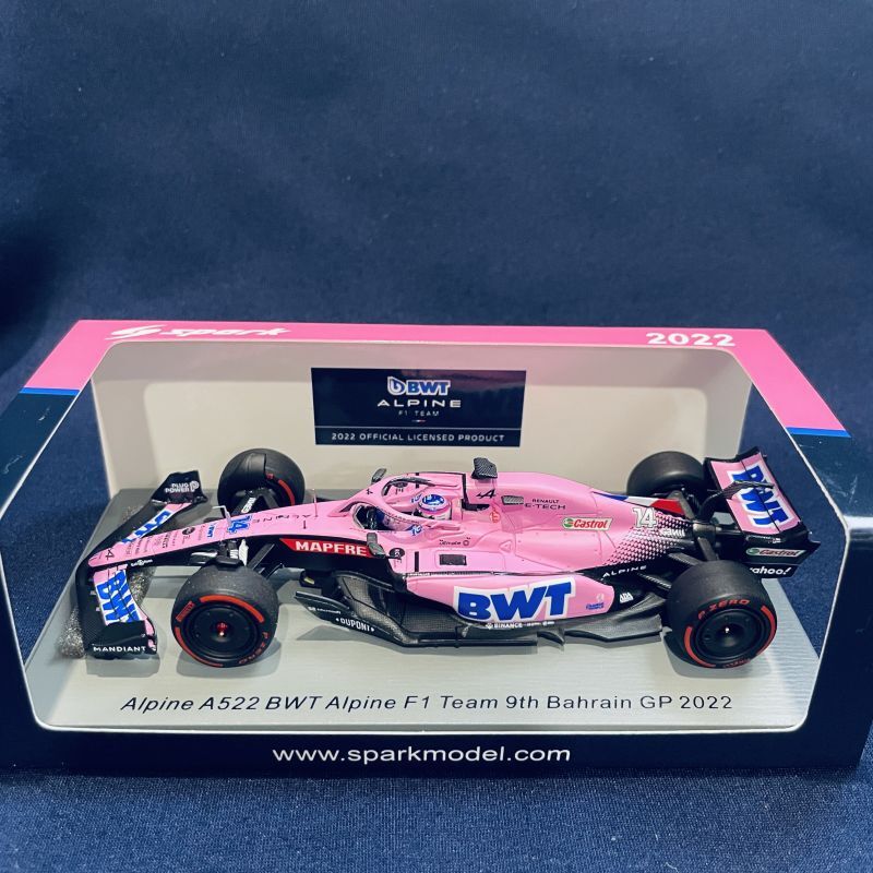 画像1: セカンドハンド品●SPARK 1/43 ALPINE A522 9th BAHRAIN GP 2022 (F.アロンソ）#14