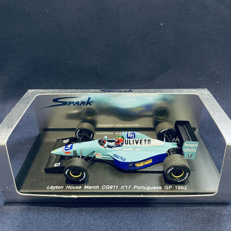 画像1: セカンドハンド品●SPARK 1/43 LEYTON HOUSE MARCH CG911 PORTUGUESE GP 1992 (E.NASPETTI) #17