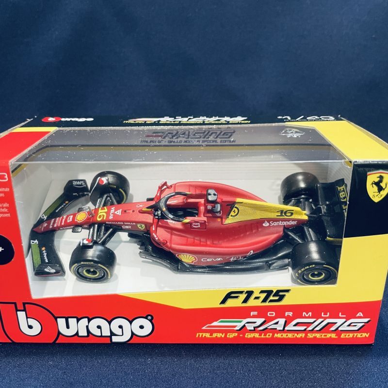 画像1: 新品正規入荷品●burago1/43 FERRARI F1-75 ITALIAN GP2022(C.ルクレール）#16