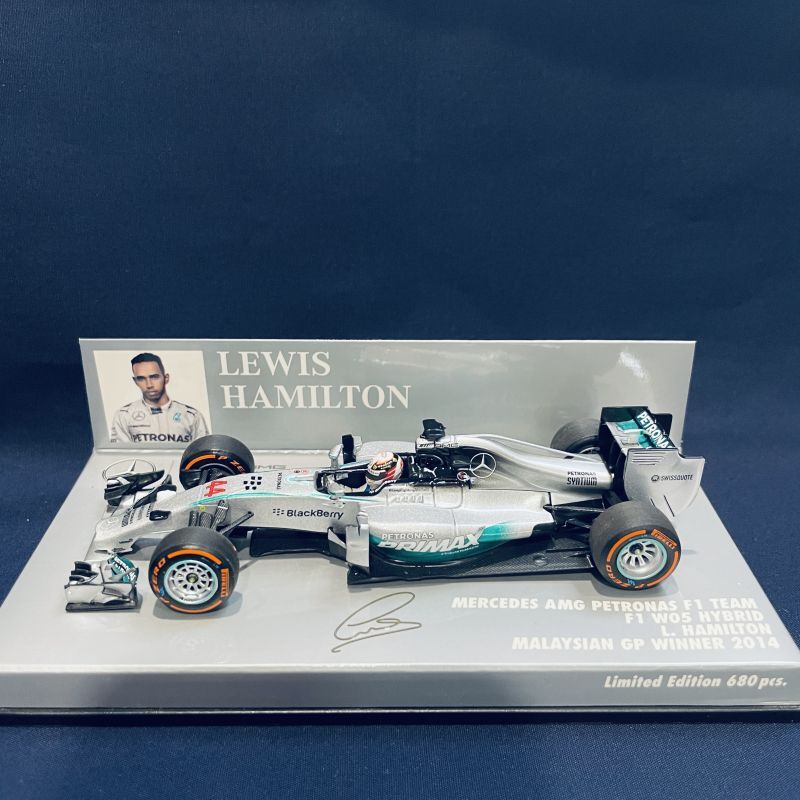 画像1: セカンドハンド品●PMA1/43 MERCEDES W05 WINNER MALAYSIAN GP (L.ハミルトン）2014 #44