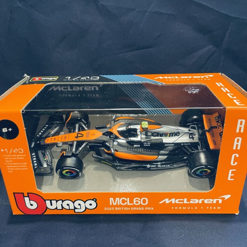 画像1: 新品正規入荷品●burago1/43 McLAREN MCL60 BRITISH GP 2023 (L. ノリス）#4 