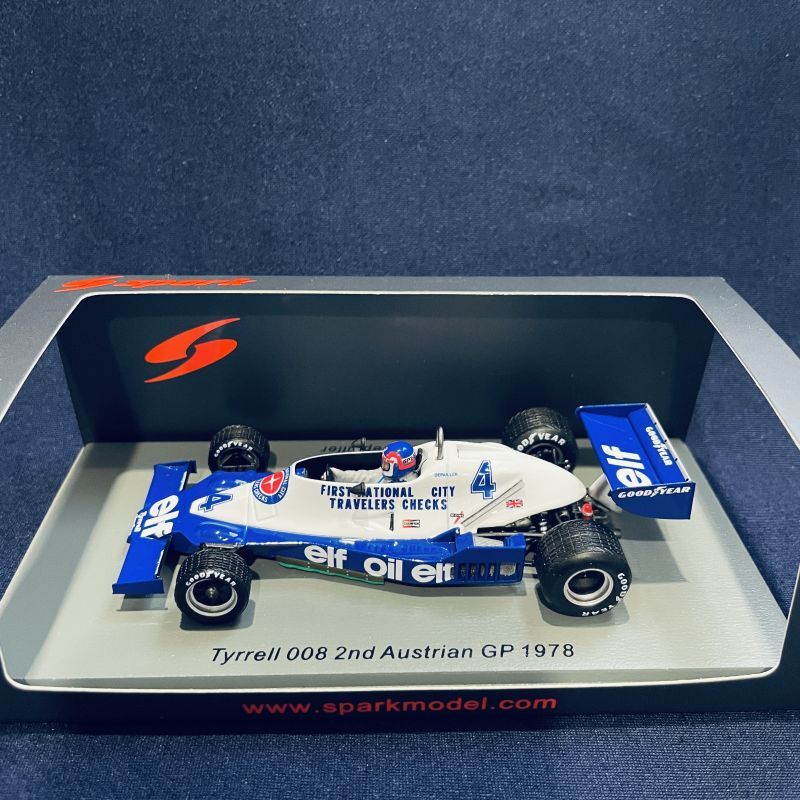 画像1: 新品正規入荷品●SPARK 1/43 TYRRELL 008 2nd AUSTRIAN GP 1978 (P.デパイエ）#4