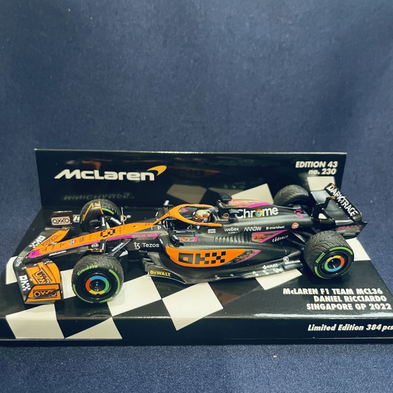 画像1: 新品正規入荷品●PMA1/43 McLAREN MCL36 SINGAPORE GP 2022 (D.リカルド）#3