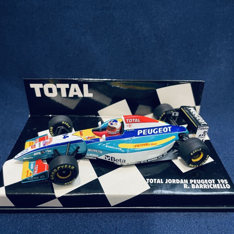 画像1: セカンドハンド品●TOTAL 別注●PMA1/43 TOTAL JORDAN PEUGEOT 195 (R.バリチェロ）