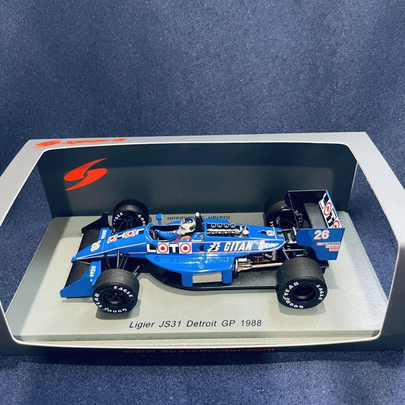 画像1: セカンドハンド品●SPARK 1/43 LIGIER JS31 DETROIT GP 1988 (S.ヨハンソン) #26