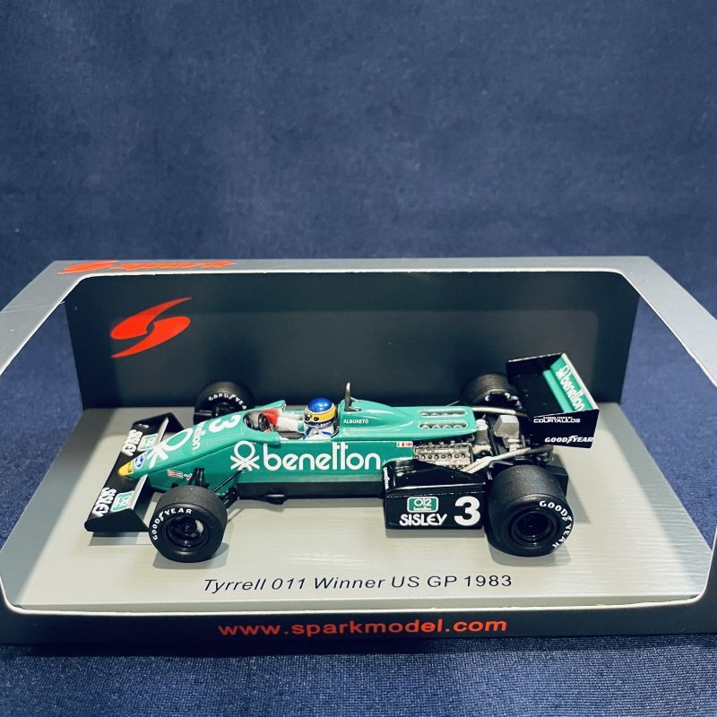 画像1: セカンドハンド品●SPARK 1/43 TYRRELL 011 WINNER US GP 1983 (M.アルボレート）#3