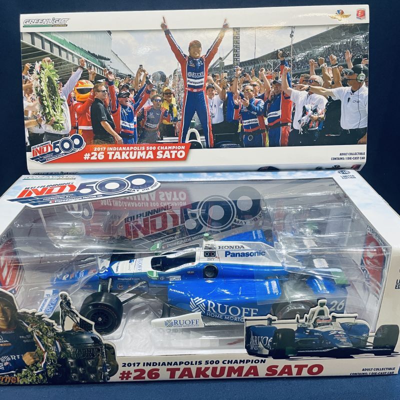 画像1: セカンドハンド品●未開封品●GREENLIGHT 1/18 INDY500 WINNER ANDRETTIオートスポーツ （佐藤琢磨）2017 #26