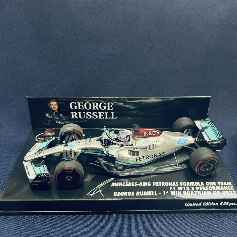 画像1: 新品正規入荷品●●PMA1/43 MERCEDES AMG PETRONAS W13E 1st WIN BRAZILIAN GP 2022 (G.ラッセル）#63