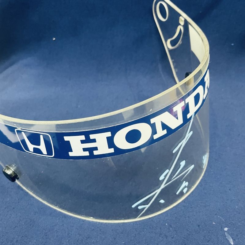 画像: TYRRELL HONDA 1991 中嶋悟 支給品未使用直筆サイン入りバイザー