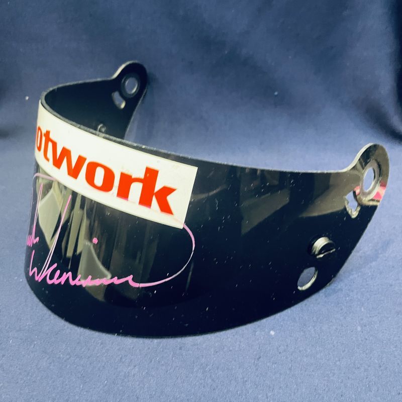画像: ■特価品■Footwork F1 1993 デレック・ワーウィック実使用品直筆サイン入りバイザー