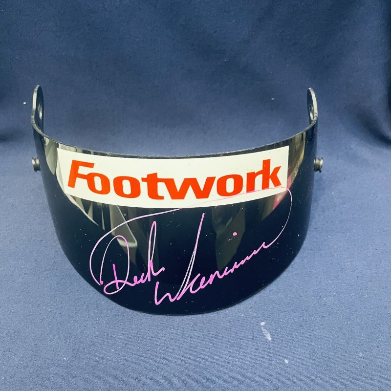 画像1: ■特価品■Footwork F1 1993 デレック・ワーウィック実使用品直筆サイン入りバイザー