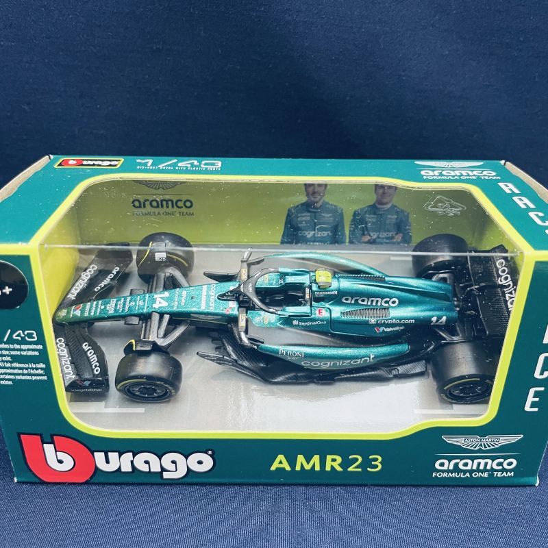 画像1: 再入荷●新品正規入荷品●burago1/43 ASTON MARTIN AMR23 (F.アロンソ）2023 #14