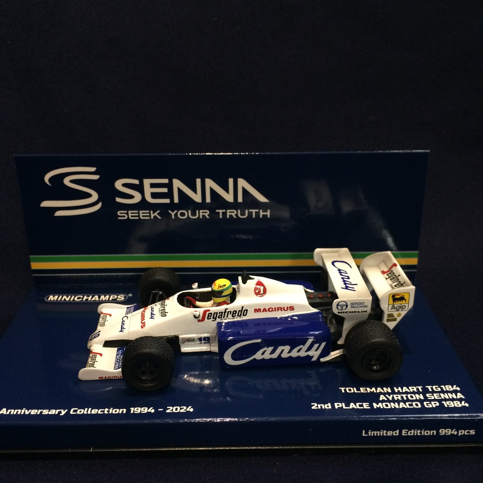 画像1: 新品正規入荷品●●PMA1/43 TOLEMAN HART TG184 2nd PLACE NONACO GP 1984 (A.セナ）#19