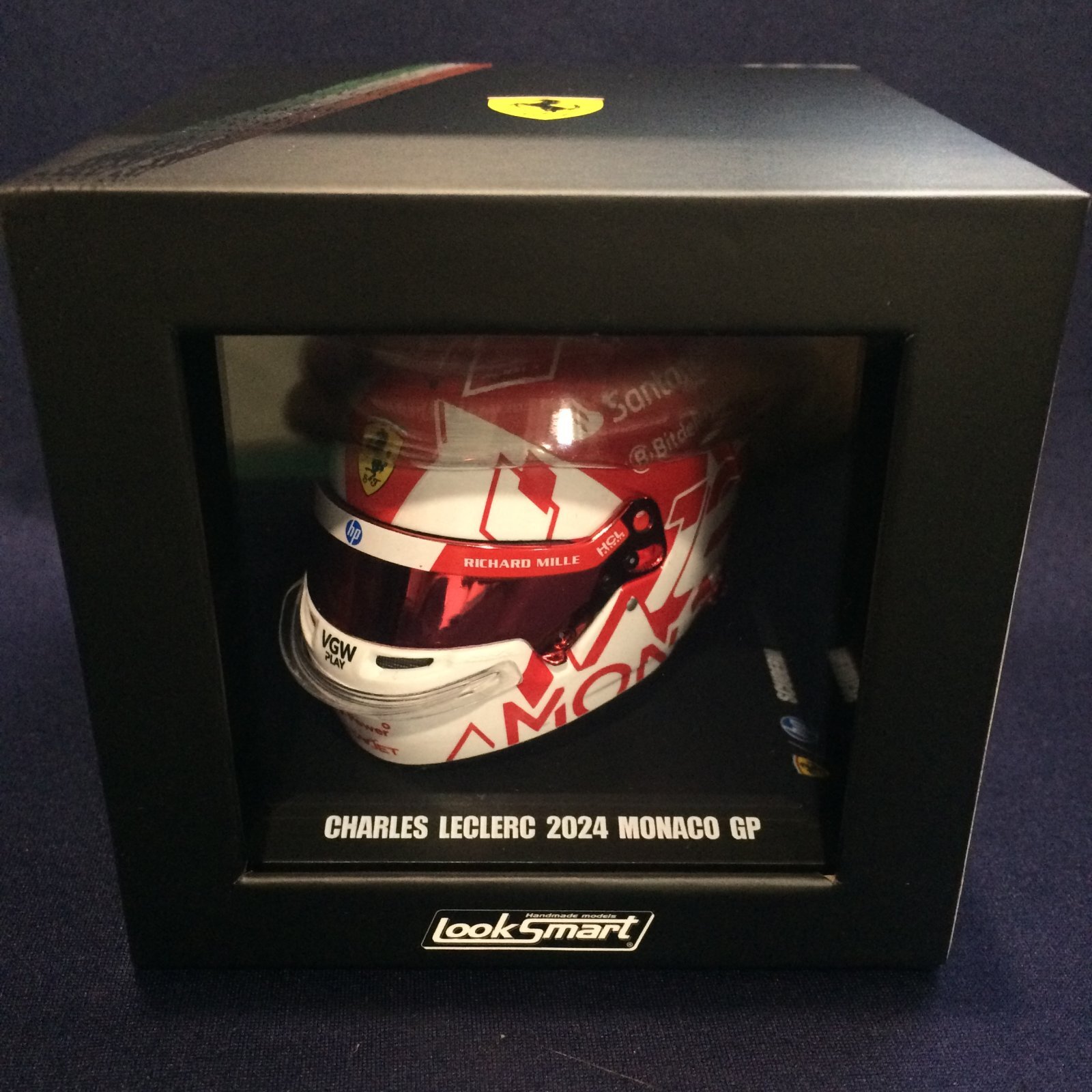 画像: 新品正規入荷品●LOOKSMART 1/5 FERRARI F1 MONACO GP 2024 (C.ルクレール）ミニヘルメット