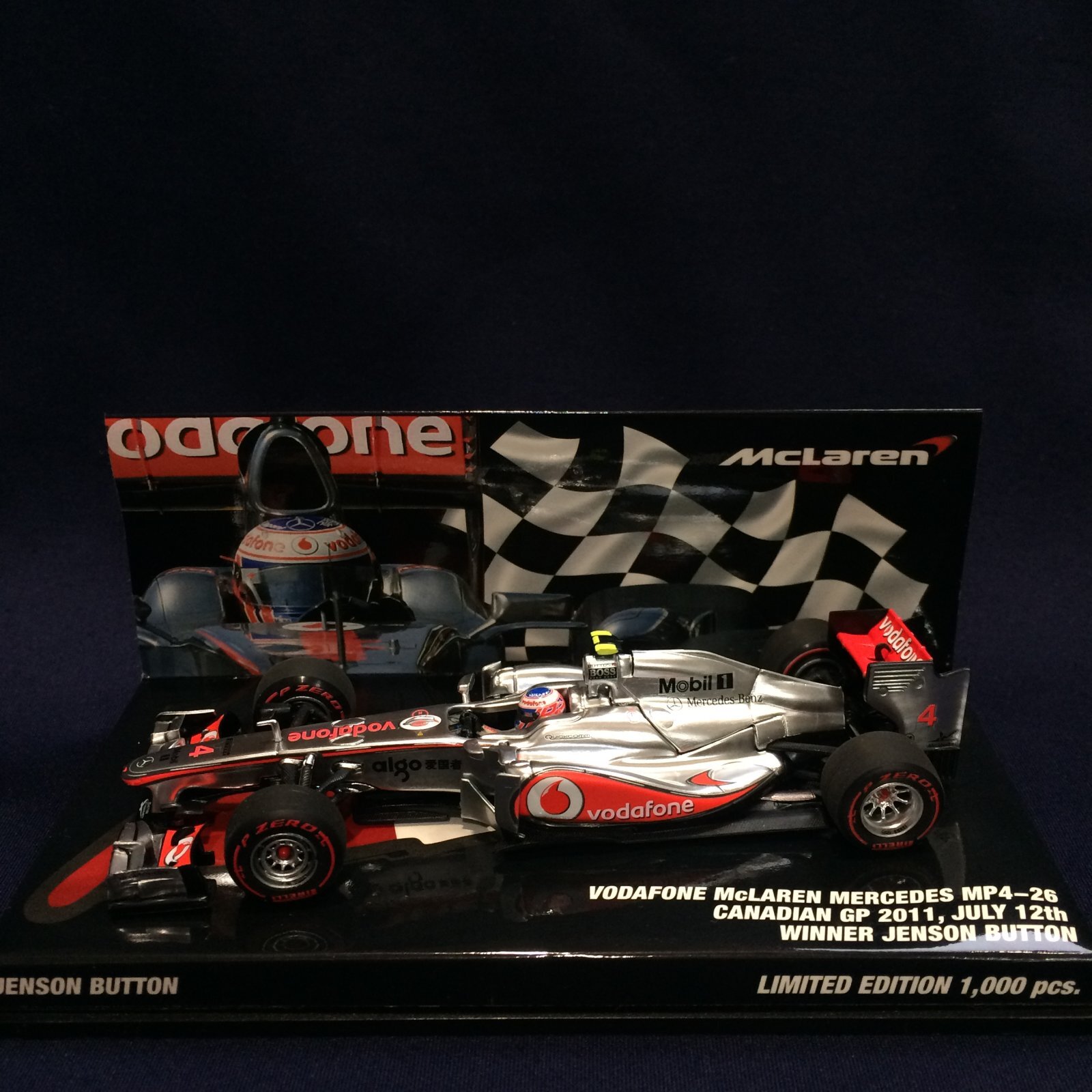 画像1: セカンドハンド品●PMA1/43 VODAFONE McLAREN MERCEDES MP4-20 WINNER CANADIAN GP 2011 (J.バトン）#4