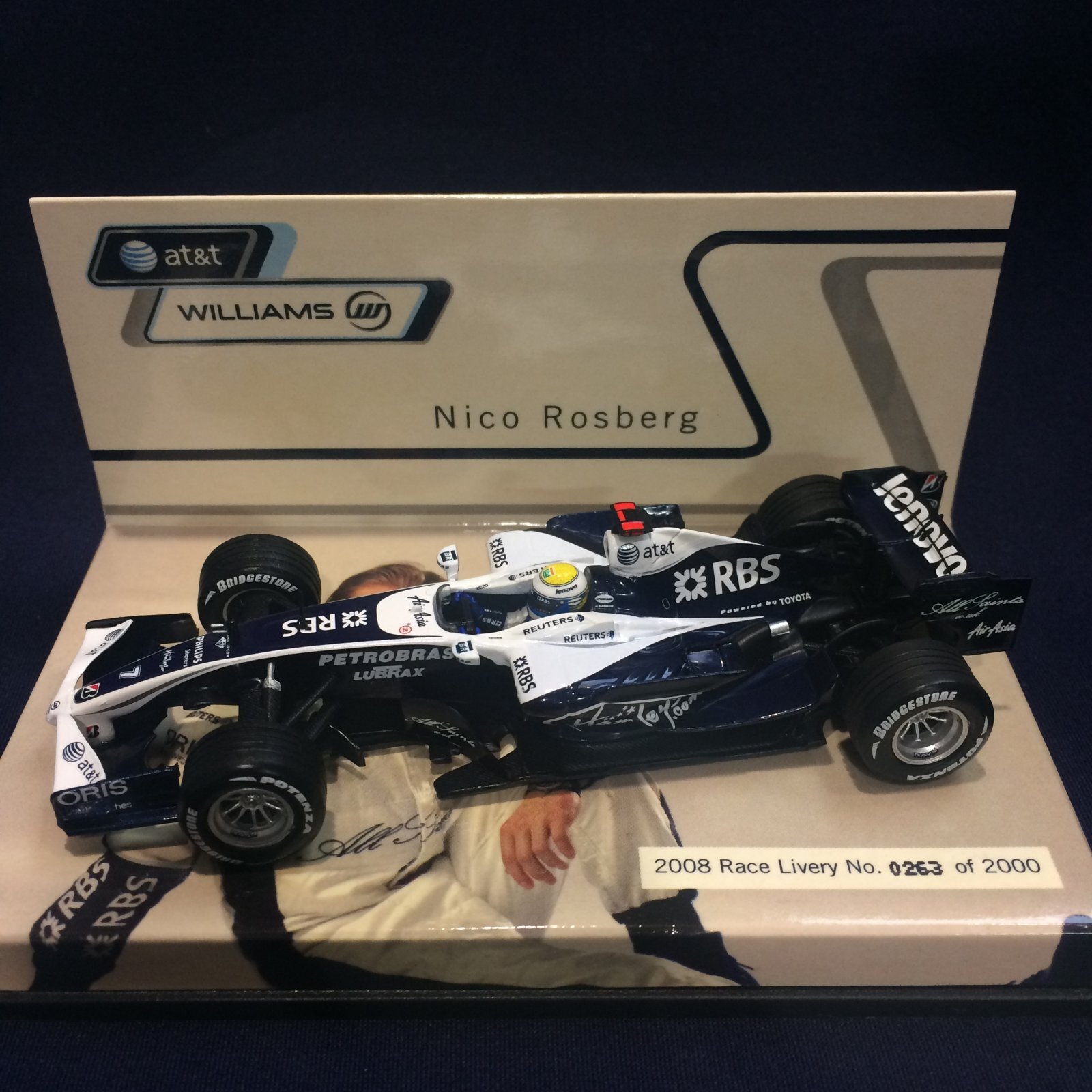 画像1: セカンドハンド品●PMA 1/43 WILLIAMS TOYOTA SHOWCAR 2008 チーム別注 (N.ロズベルグ）