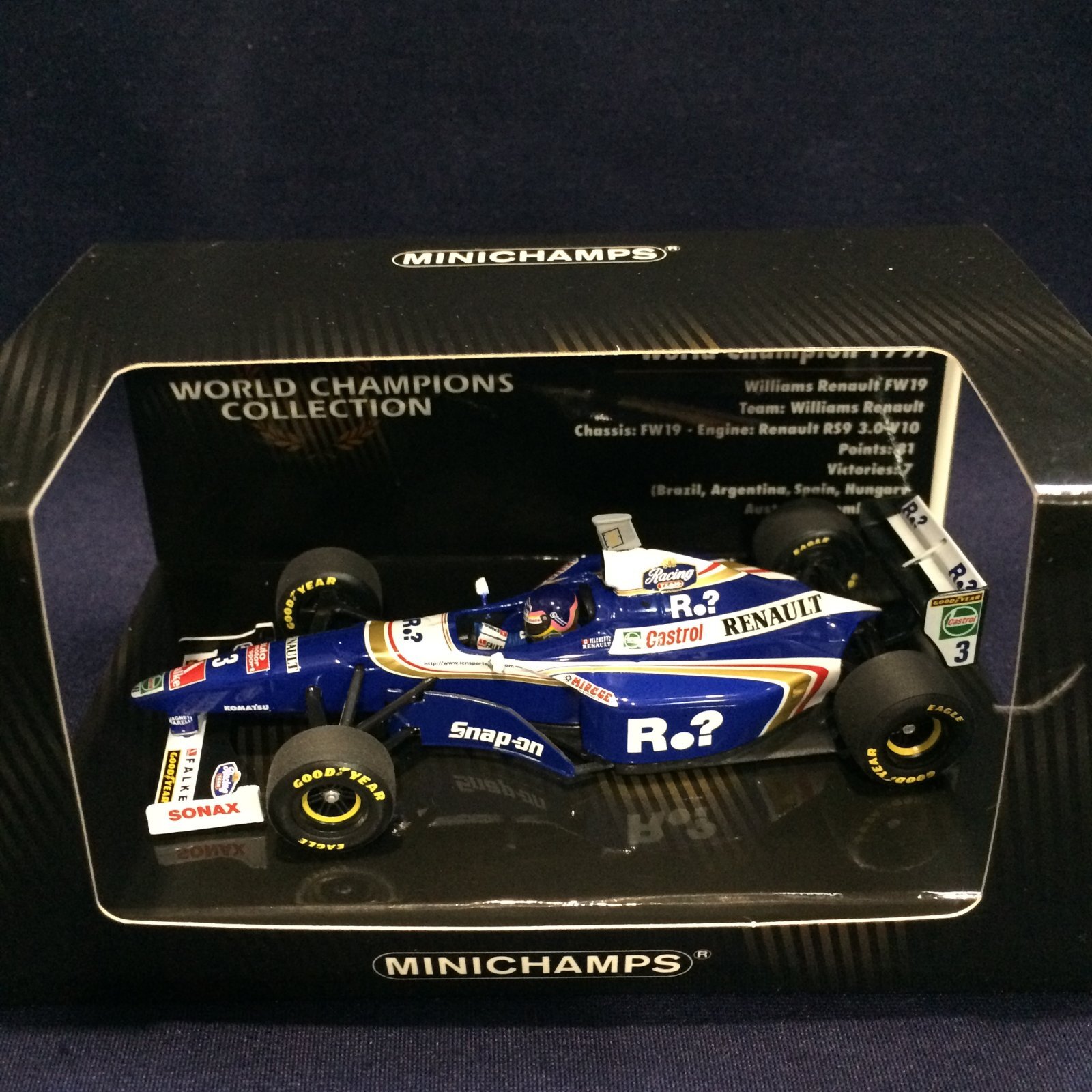 画像1: セカンドハンド品●WORLD CHAMPIONパッケージ●PMA1/43 WILLIAMS FW19 (J.ビルヌーブ）1997 #3