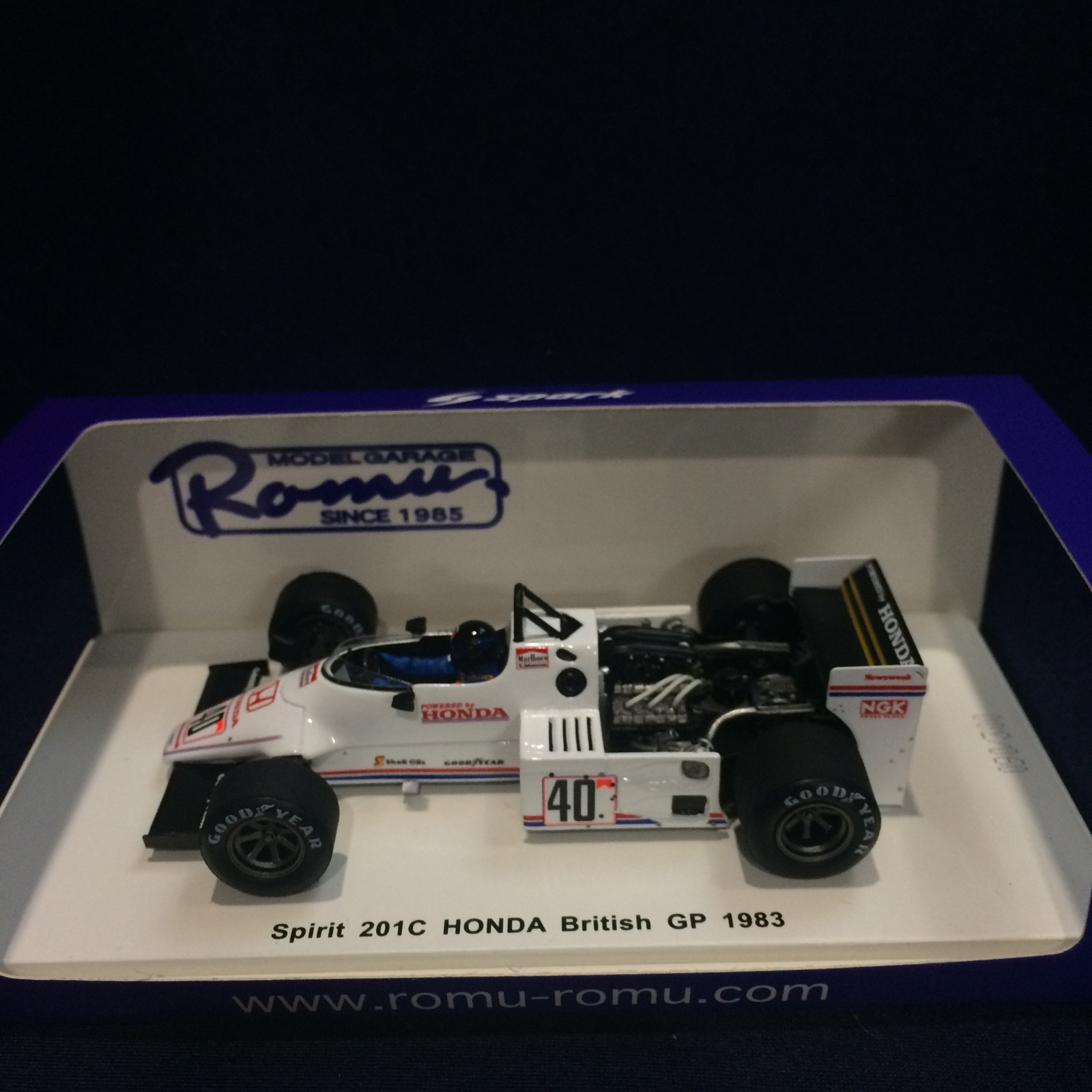 画像1: セカンドハンド品●ROMU別注●SPARK1/43 SPIRIT HONDA BRITISH GP 1983 (S.ヨハンソン）#40