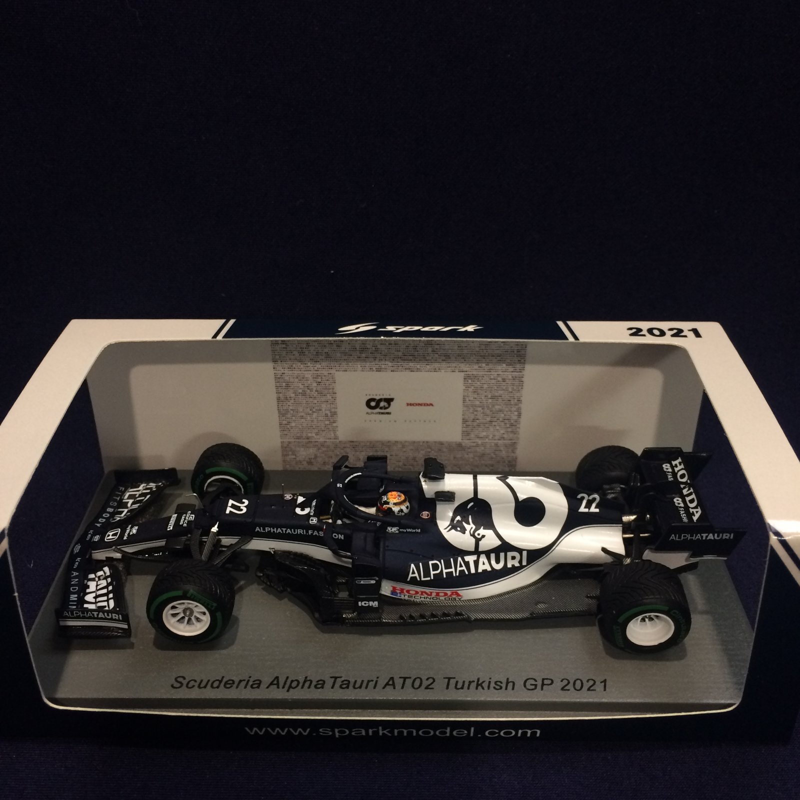 Spark 1/43 AlphaTauri AT02 角田裕毅 トルコGP セカンドハンド品○SPARK1/43 SCUDERIA ALPHA TAURI AT02