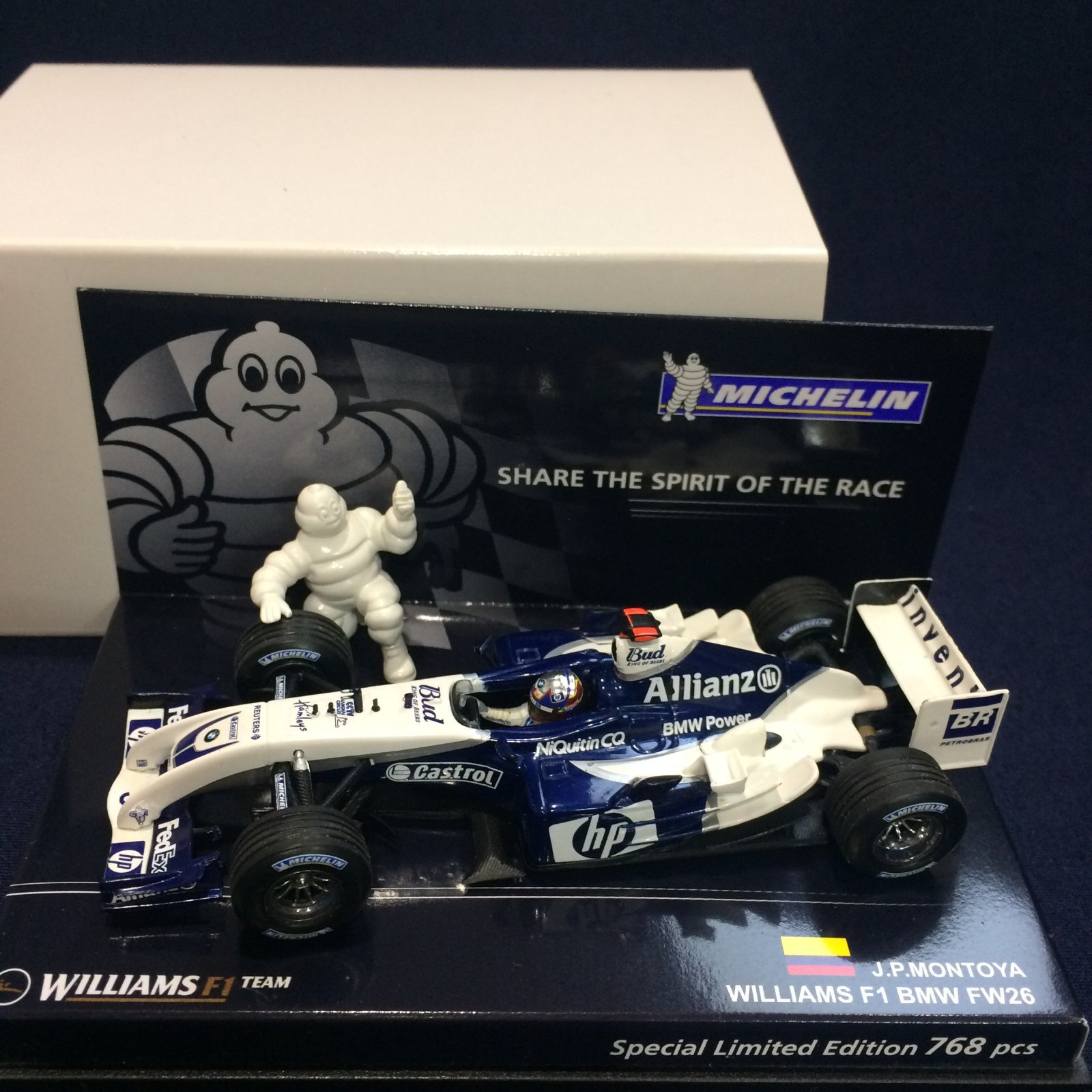 画像1: セカンドハンド品●ミシュラン別注●PMA1/43 WILLIAMS BMW FW26 (J.P.モントーヤ）#3