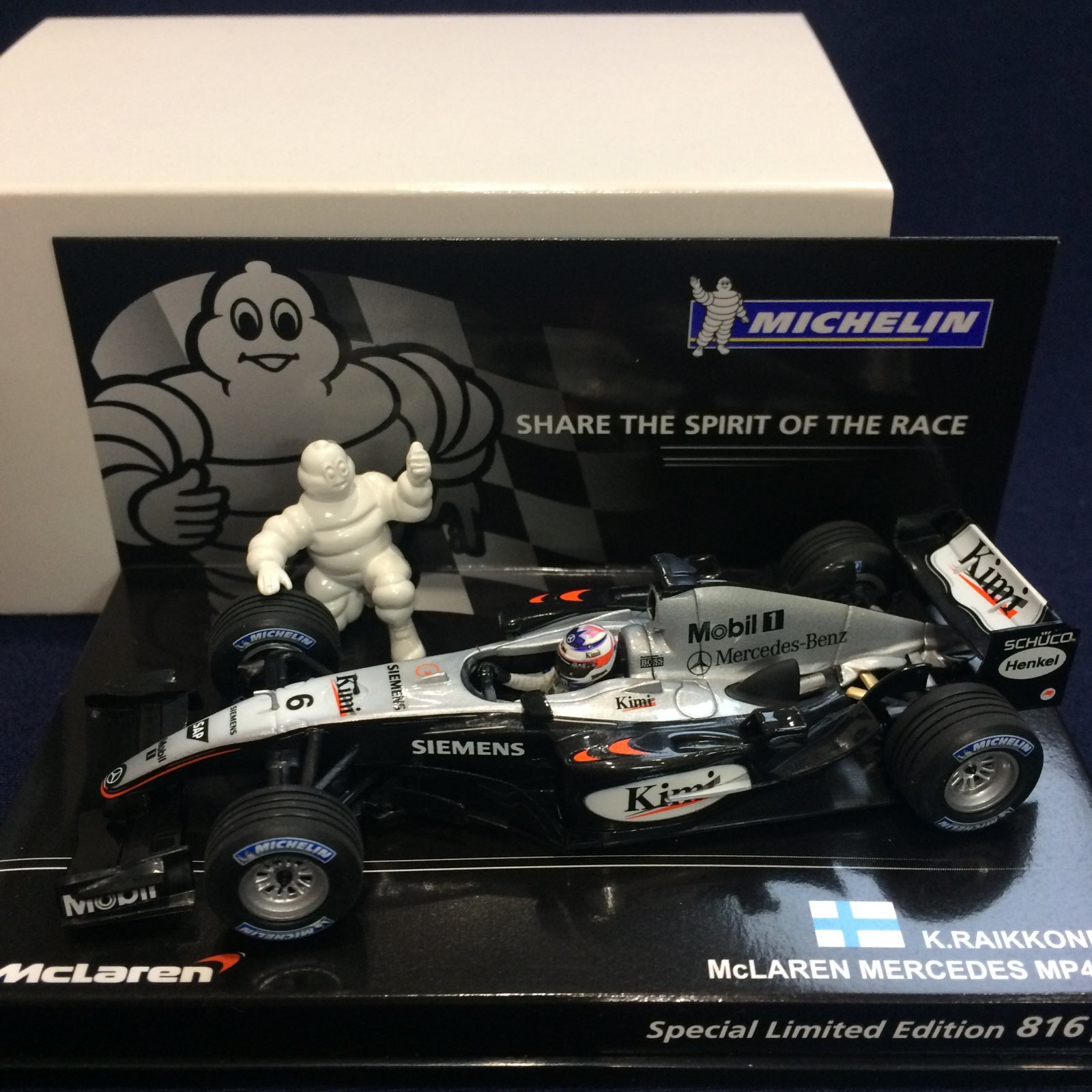 画像1: セカンドハンド品●ミシュラン別注●PMA1/43 McLAREN MERCEDES MP4-19 (K.ライコネン）#6