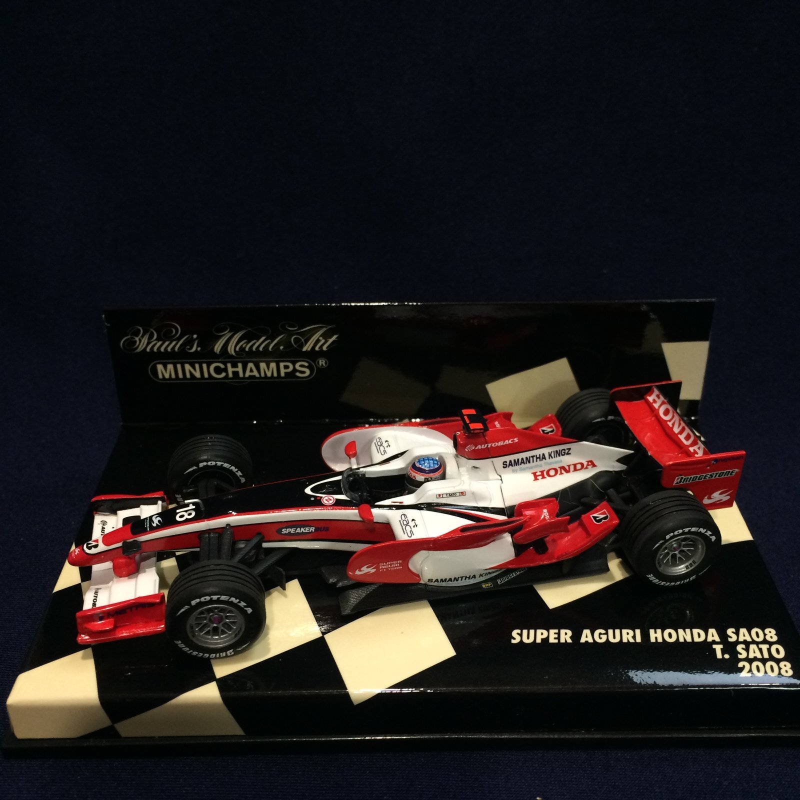 画像1: セカンドハンド品●PMA1/43 SUPER AGURI HONDA SA08 (佐藤琢磨）2008 #18