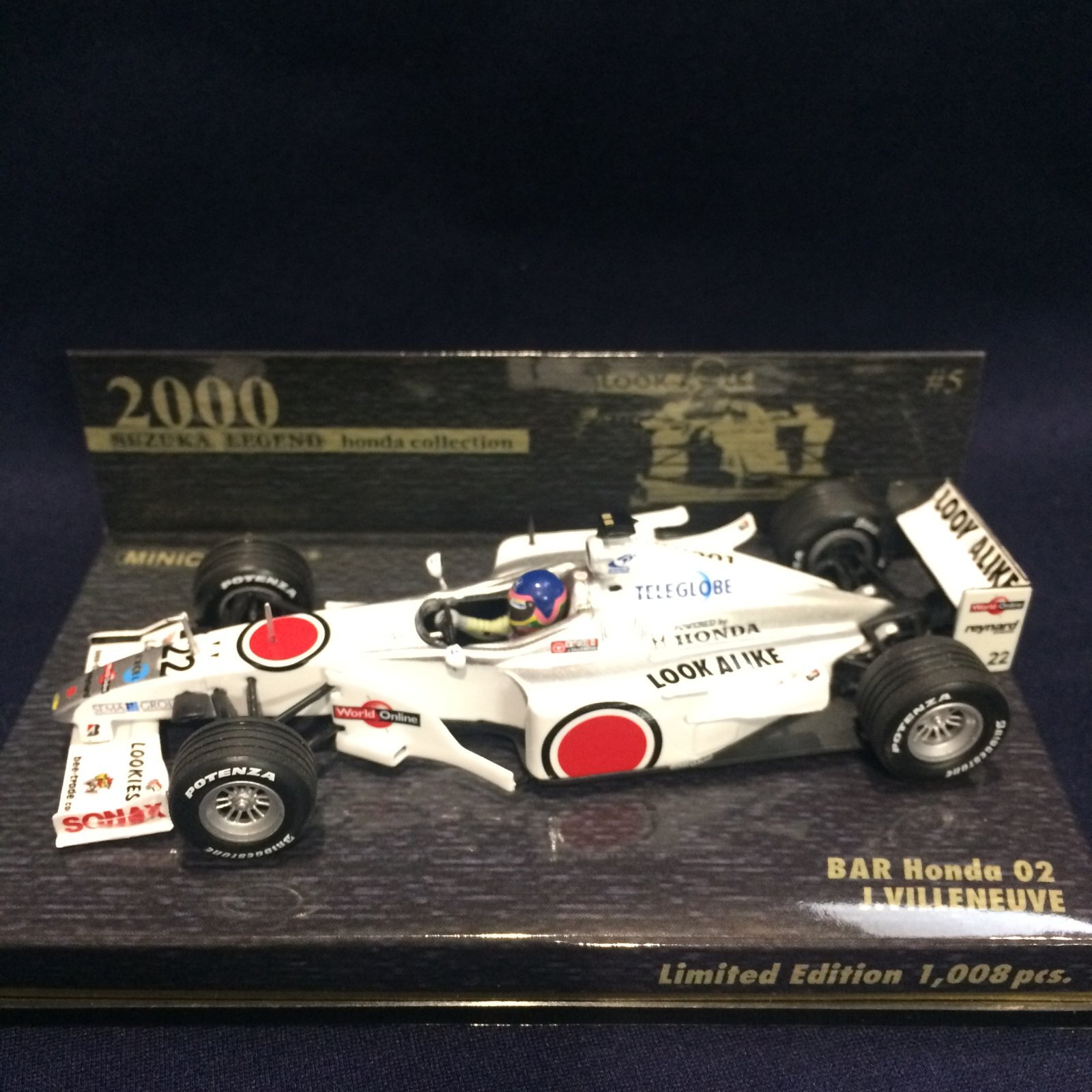 画像1: セカンドハンド品●PMA1/43 鈴鹿レジェンド BAR HONDA 02 (J.ビルヌーブ） #22