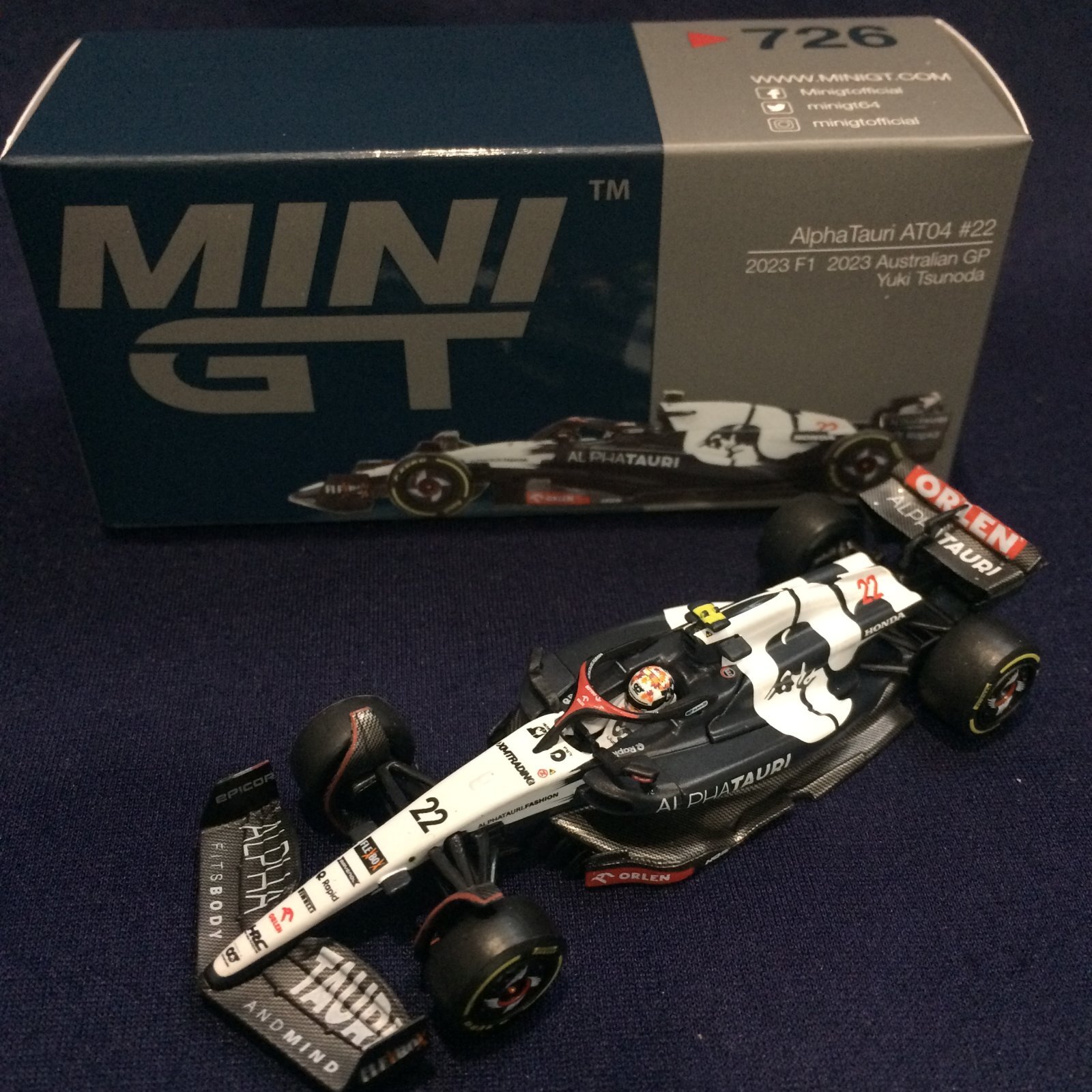 画像1: 新品正規入荷品●TSMMODEL 1/64 ALPHA TAURI AT04 AUSTRALIAN GP 2023 (角田裕毅）#22