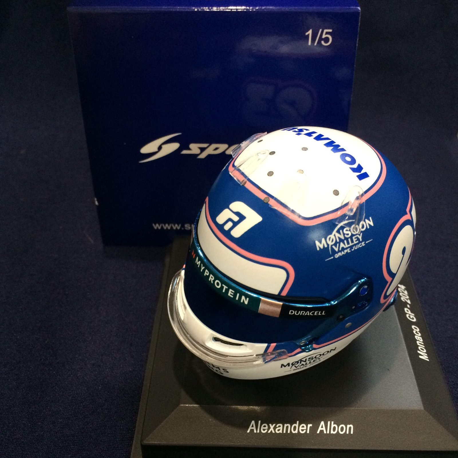 画像1: 新品正規入荷品●SPARK1/5 WILLIAMS F1 MONACO GP 2024 （A.アルボン）#23 ミニヘルメット