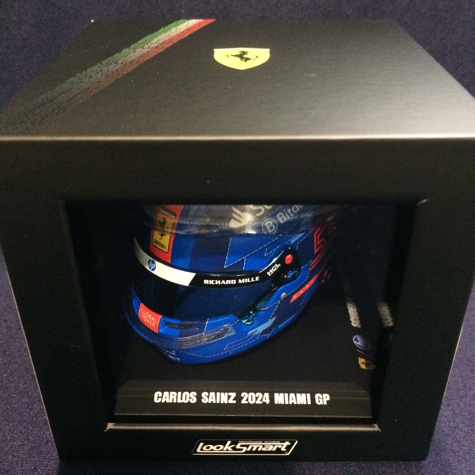 画像: 新品正規入荷品●LOOKSMART 1/5 FERRARI F1 MIAMI GP 2024 (C.サインツ）ミニヘルメット