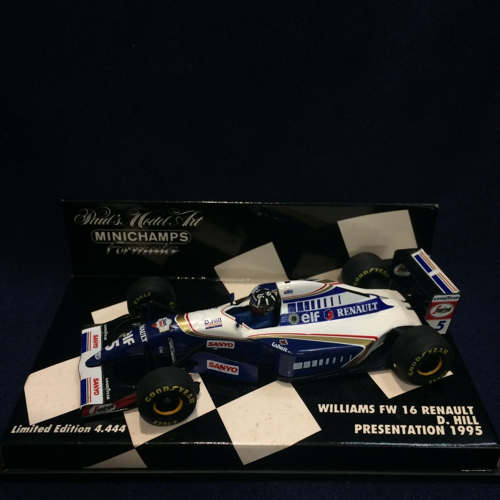 画像1: セカンドハンド品●PMA1/43 WILLIAMS RENAULT FW16 PRESENTATION 1995 (D.ヒル）#5