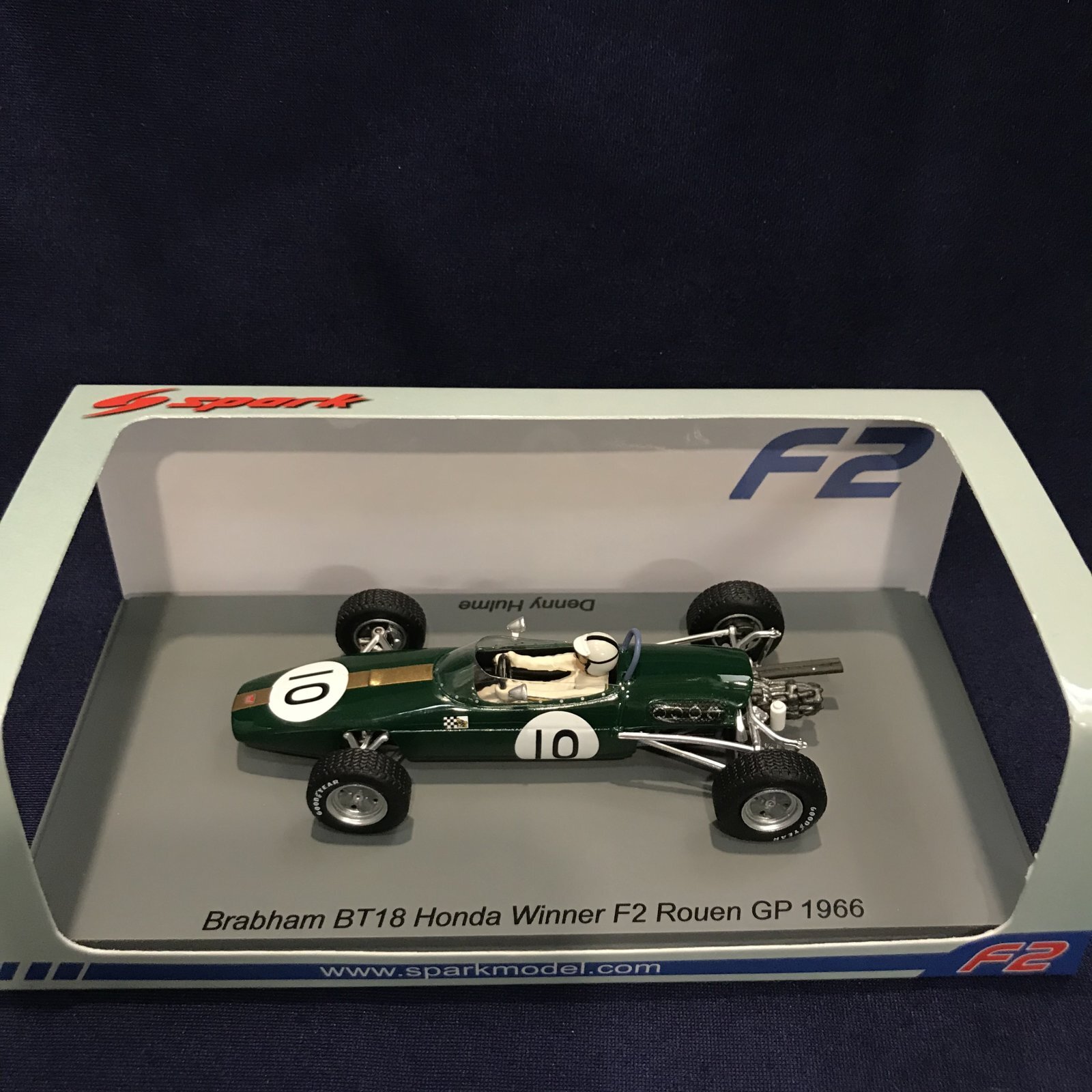 画像1: 新品正規入荷品●SPARK 1/43 BRABHAM BT18 HONDA WINNER F2 ROUEN GP 1966 (D.HULME) #10