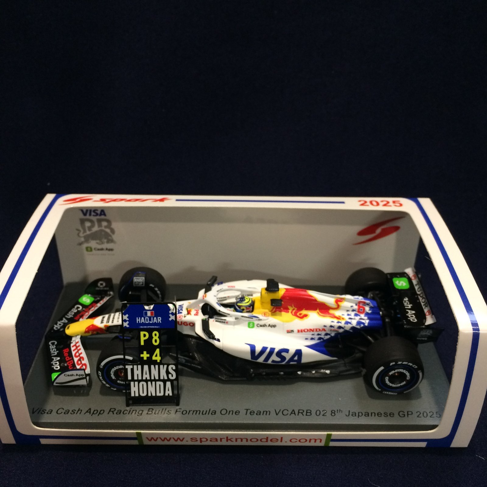 画像1: 新品正規入荷品●SPARK 1/43 VISA CASH APP RACING BULLS F1 VCARB 02 8th JAPANESE GP 2025 (I.ハジャー）#6
