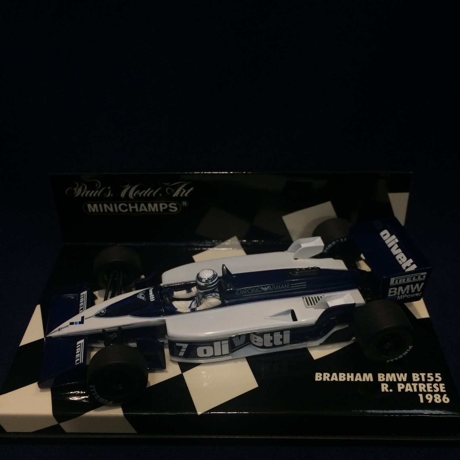 画像1: セカンドハンド品●PMA1/43 BRABHAM BMW BT55 （R.パトレーゼ）1986 #7