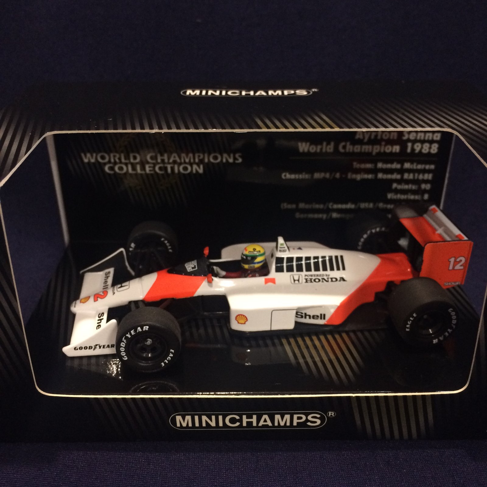 画像1: セカンドハンド品●PMA1/43 WCパッケージ McLAREN HONDA MP4/4 (A.セナ）1988 #12