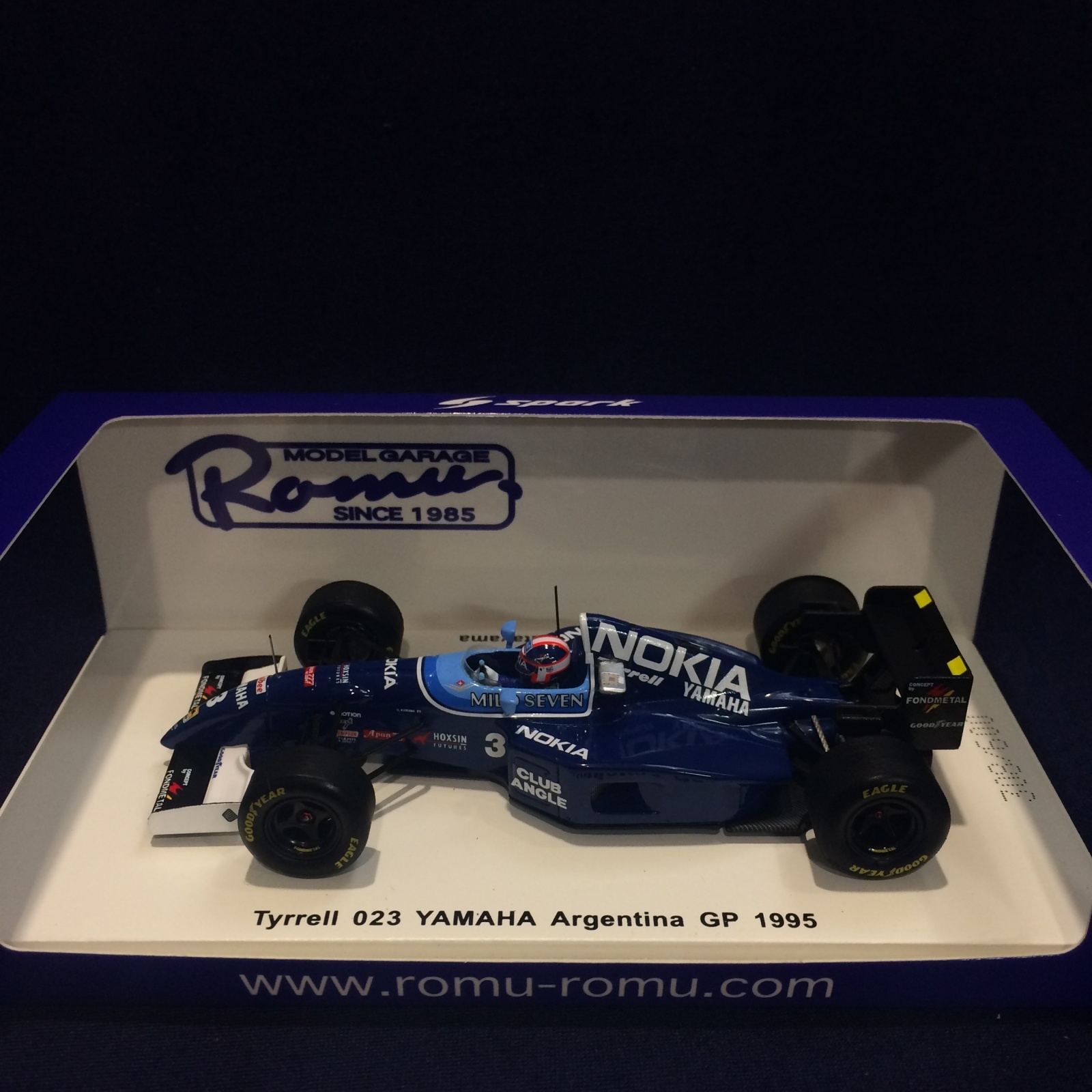 画像1: セカンドハンド品●ROMU別注●SPARK 1/43 TYRRELL YAMAHA 023 ARGENTINA GP 1995 （片山右京）#3