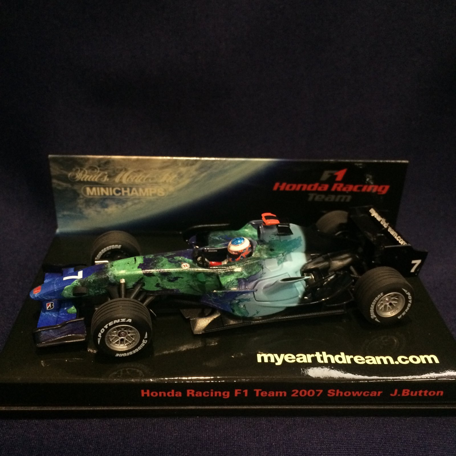 画像1: セカンドハンド品●HONDA F1別注●PMA1/43 HONDA F1 2007 SHOWCAR (J.バトン）#7 