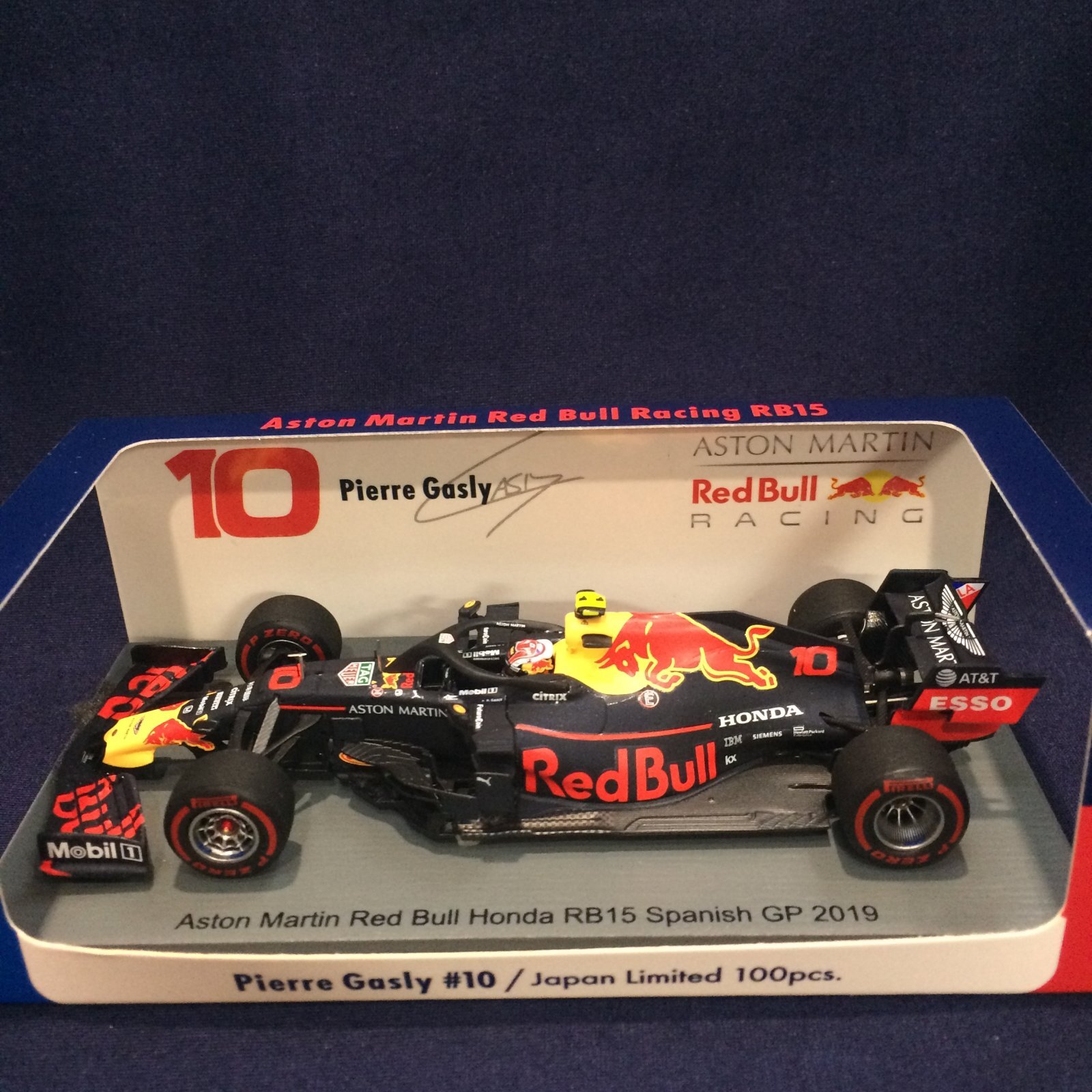 画像1: セカンドハンド品●SPARK 1/43 ASTON MARTIN RED BULL HONDA RB15 SPANISH GP 2019 (P.ガスリー）#10