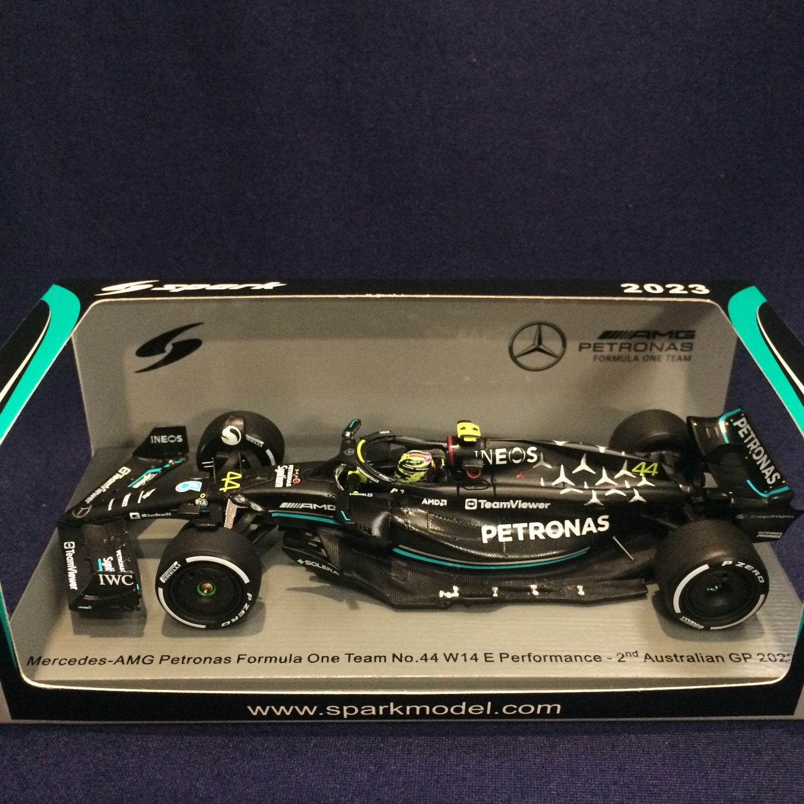 画像1: セカンドハンド品●SPARK1/43 MERCEDES-AMG PETORONAS W14 2nd AUSTRALIAN GP 2023 (L.ハミルトン）#44