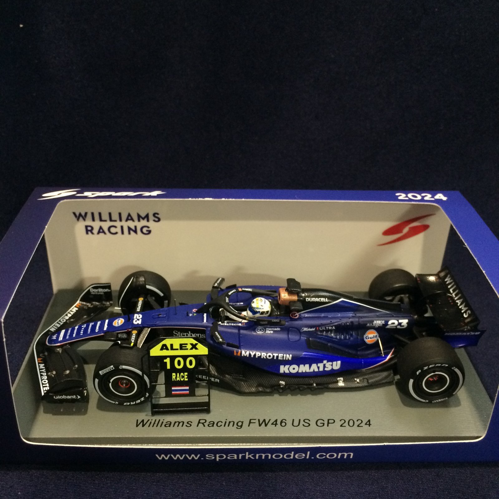 画像1: 新品正規入荷品●SPARK 1/43 WILLIAMS FW46 US GP 2024 (A.アルボン）#23