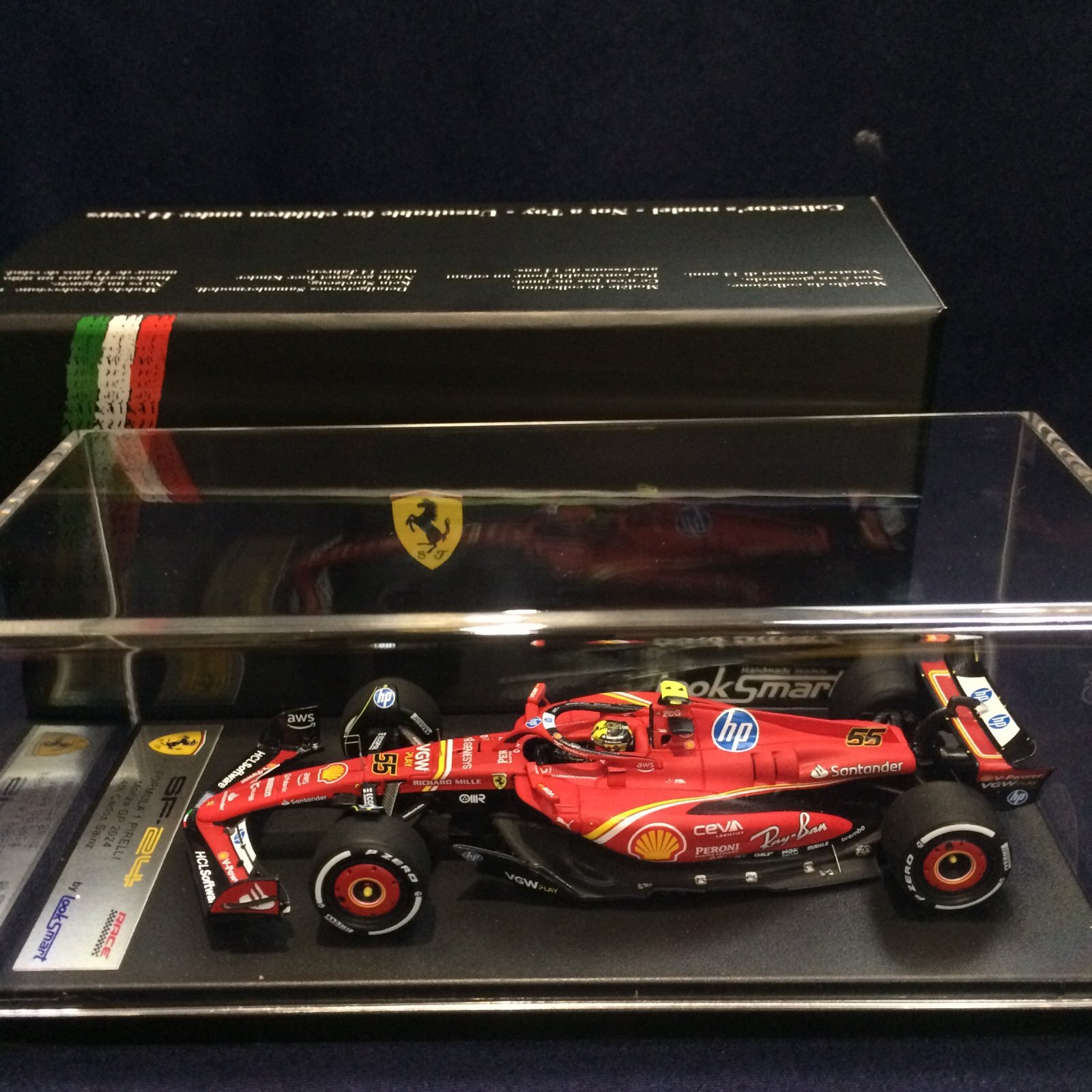 画像1: 新品正規入荷品●LOOKSMART1/43 FERRARI SF-24 4th MONZA GP 2024 (C.サインツ）#55