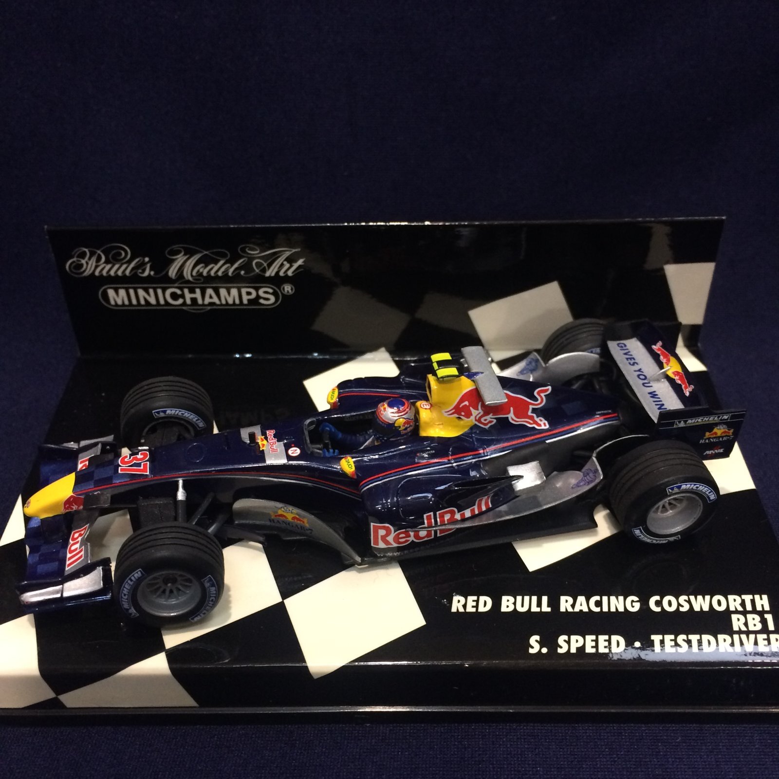 画像1: セカンドハンド品●PMA1/43 RED BULL COSWORTH RB1 TESTDRIVER (S.スピード) #37