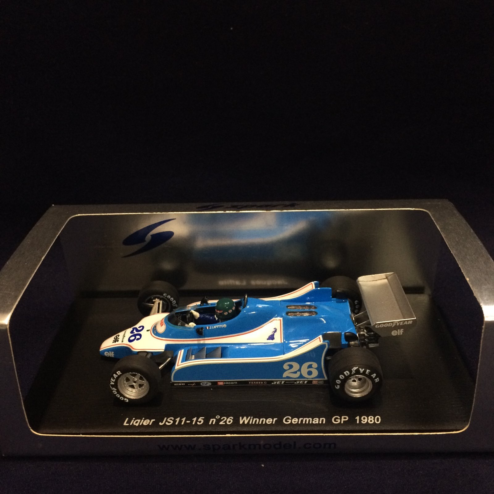 画像1: セカンドハンド品●SPARK 1/43 LIGIER JS11-15 WINNER GERMAN GP 1980 (J.ラフィ）#26