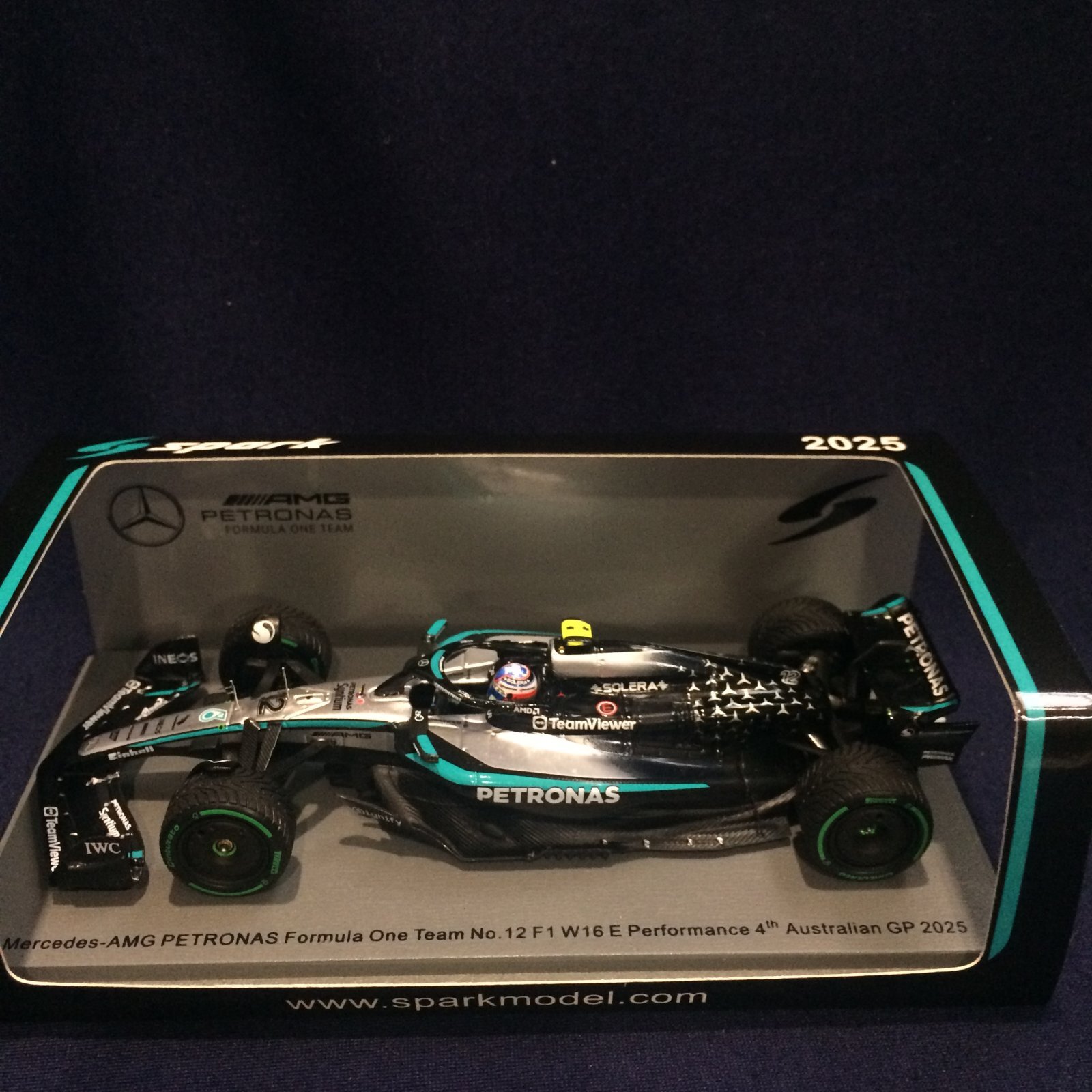 画像1: 新品正規入荷品●SPARK 1/43 MERCEDES-AMG PETRONAS W15 4th AUSTRALIAN GP 2025 (K.アントネッリ）#12